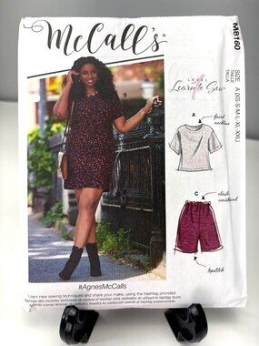 McCalls Pattern M8160 Size XS M L XL XXL Dress Shirt Short Pant Uncut